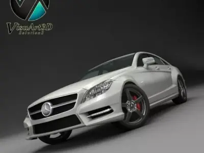 Mercedes Benz CLS CDI 2012 studio 3D model