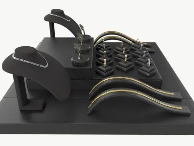 Jewelry store display collection 3D model