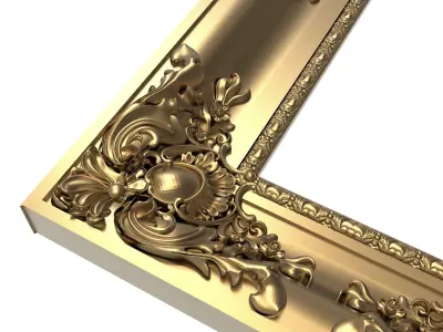 Carved Picture Frame 3D model