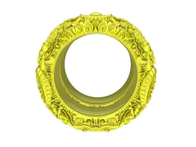 6212 Luxury Art Dragon Wedding Ring  3D print model