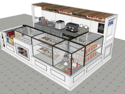 Airport Kioks Design 3D model