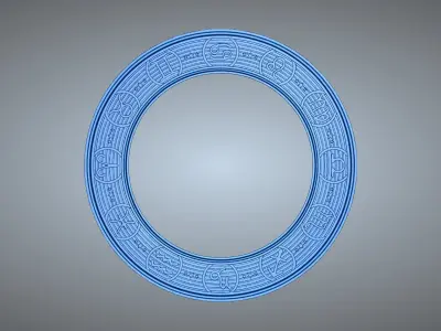 Zodiac Frame 3D print model