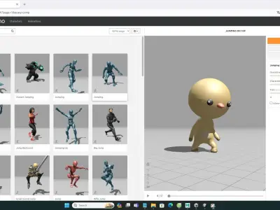 Stylized Chicken Animated v001 Low-poly 3D model