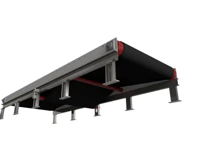 NON MOTORIZED CONVEYOR BELT MODEL 3D model
