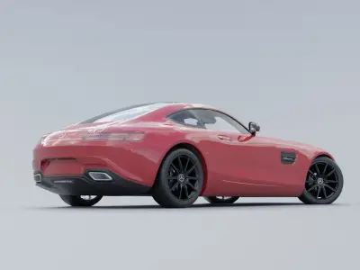 Mercedes-Benz AMG GT 2015 Low-poly 3D model