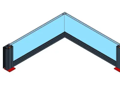 3D PORCH glazing design  3D print model