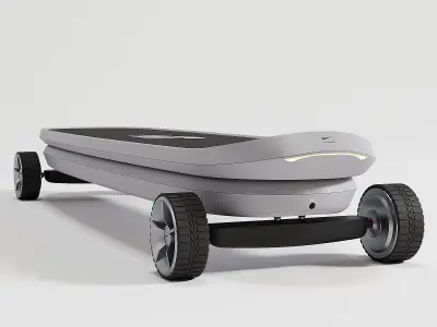 Nike electric skateboard Low-poly 3D model