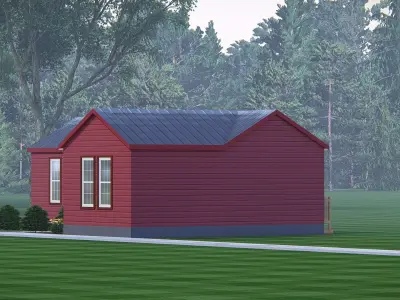 Rustic American Farmhouse Design  Traditional Country House 3D 3D model purchase