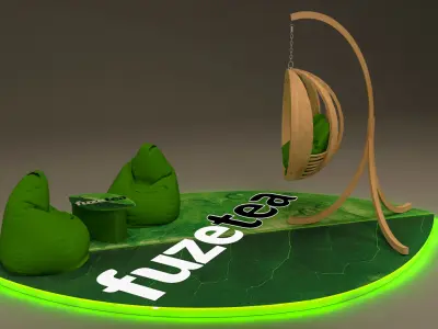 Fuze Tea Stand 3D model