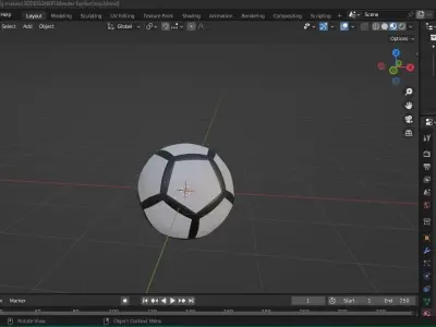 Soccer Ball Free low-poly 3D model 4