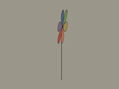 Flower Spinner 3D model