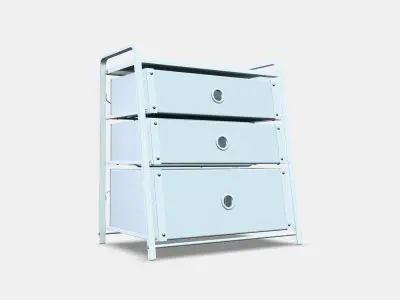 LOTE Chest of 3 drawers 3D model