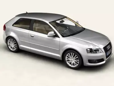 Audi A3 3 Door 2009 3D model