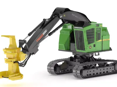 JohnDeere 859M Tracked Feller Buncher 3D model