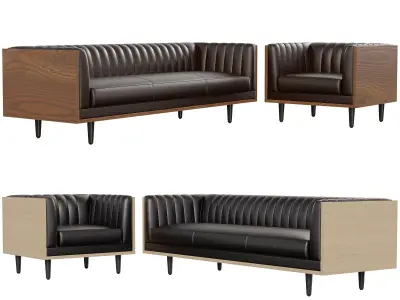 Qubic Sofa - Modular Modern Seating Low-poly 3D model