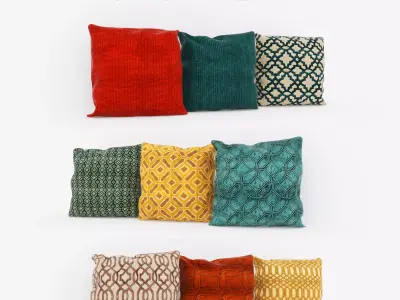 Set-134 three pillows 3D model