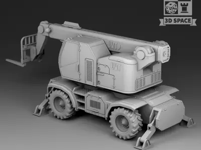 telescopic loader 3D print model