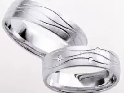 Wedding rings 177 3D print model