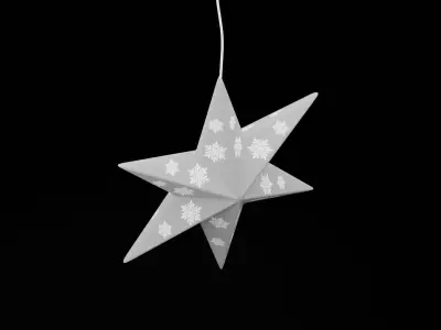 Christmas Star Low-poly 3D model