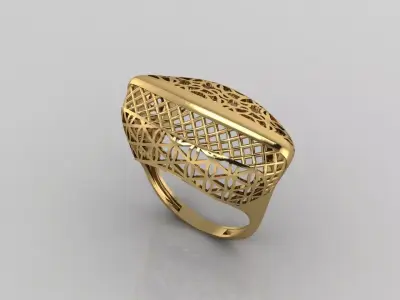Women Plain Ring Ready STL Models Womens Ring 3d models 3D print model 5