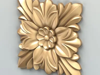 Square rosette 014 3D model