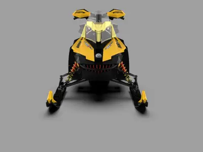 Ski-Doo 800R Snowmobile 3D model