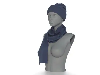 HAT AND SCARF 3D model