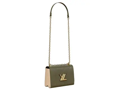 Louis Vuitton Bag Twist Green Cream Epi Leather 3D model
