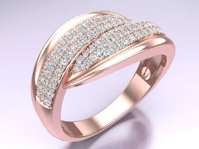 Diamond Ring - Womens Rings - N382232 3D print model