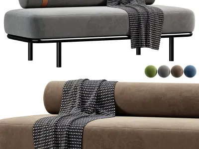 Etta Ottoman By Indesignlive 3D model