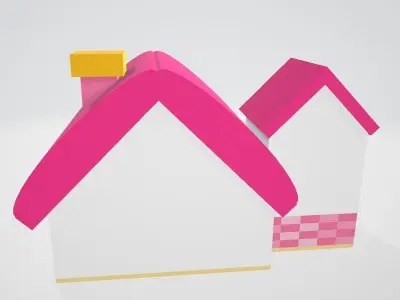 Cartoon house Free 3D model