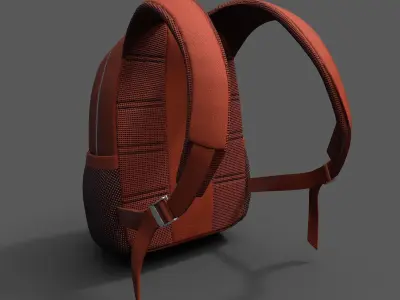 Backpack Generic sport human scifi fantasy fashion military  Low-poly 3D model