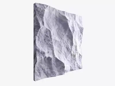 323-RockPanel piece of rock 3D model