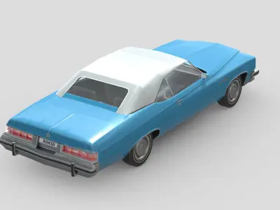 Buick LeSabre 1975 Low-poly 3D model