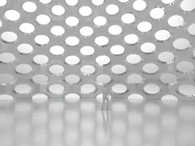 Perforated dome structure architecture and engineering 3D model