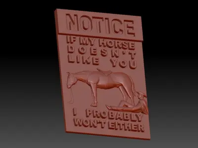 Notice  3D print model