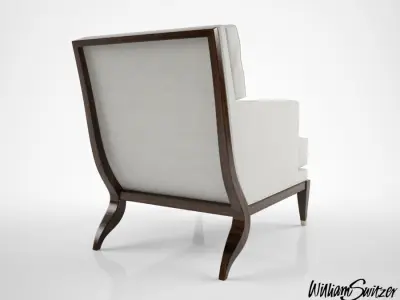 William Switzer Large Chaise Apollon Chair 3D model