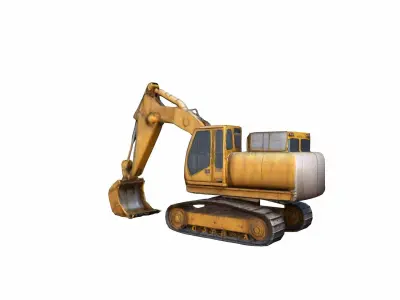 3d Model Dragline Excavator Heavy Construction Machinery 3D model