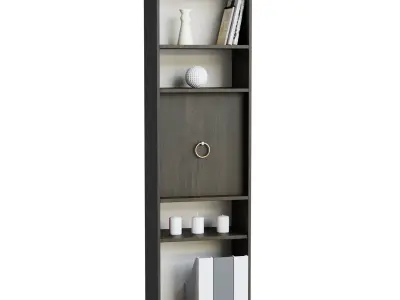 Black Shelve Decor 3D model