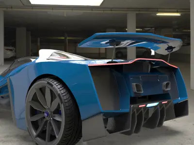 Delage D12  Low-poly 3D model