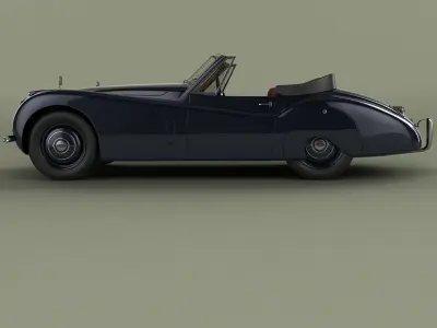 Jaguar XK 120 Drop Head Coupe 3D model