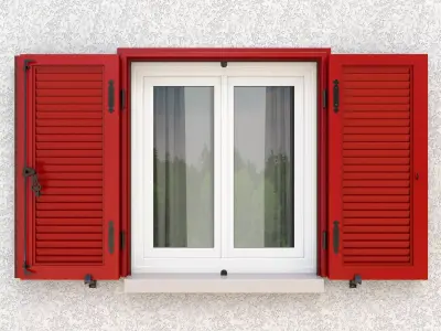 Exterior Aluminium Shutter 3D model V4 3D model 3D model 3D model