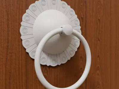 Chinese Style Vintage Door Knocker 9- High Poly 3D Model 3D print model