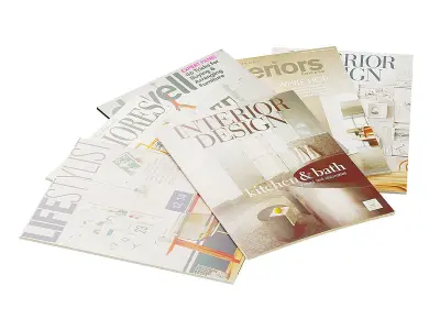 Magazines Stacks BLENDER 3D Model Cycles 3D model