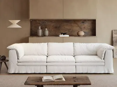 Mid Century interior scene 3D model