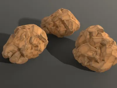Stylized Rock - Desert style FREE Free low-poly 3D model