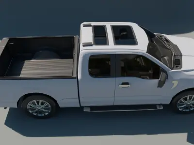 pickup truck 3D model by RomanMB - PBR