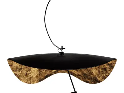 japan iron Home Decoration E27 Light Fixture LED 3D model
