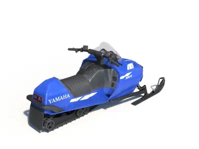 Snowmobile Yamaha SRX 100 3D model