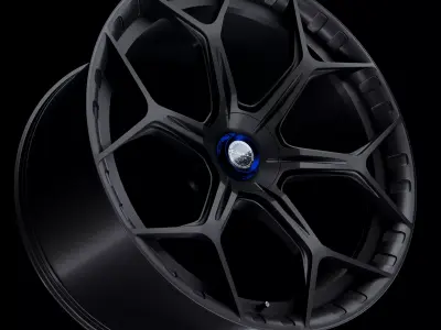 High-poly Brixton Forged MW03 wheel model  3D model
